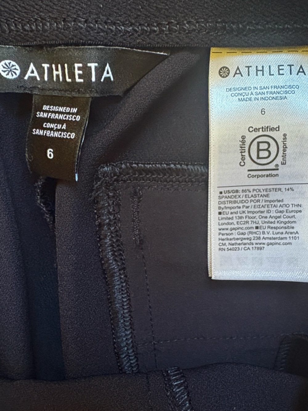 EUC Athleta Endless High Rise Cargo Pants Black Size 6 Retail $129.00 - Picture 7 of 11